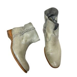 N.D.C Hand Made Spain Sunday Braid Boots Slip On Tan EU 37.5 US 6.5 Western